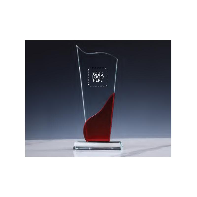 120*260*45 mm Crystal Award With Logo